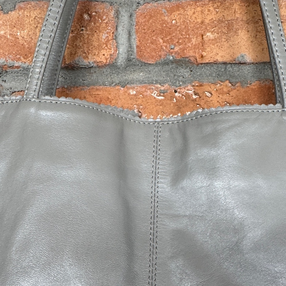 Latico Elegant Gray Leather Tote - Picture 6 of 16